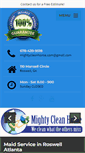 Mobile Screenshot of mightycleanhome.com