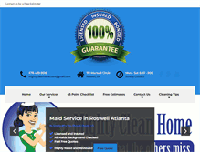 Tablet Screenshot of mightycleanhome.com